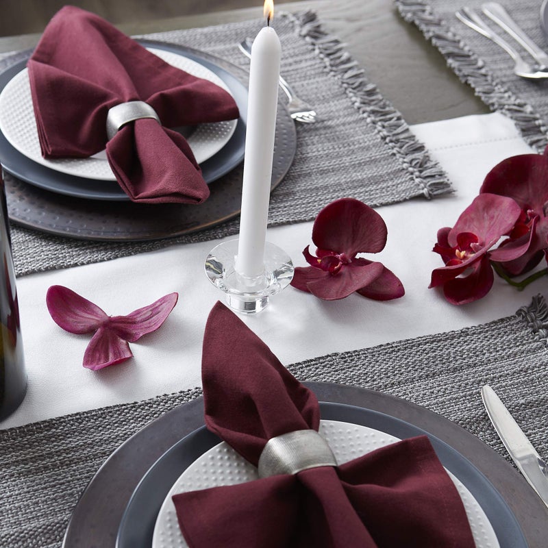 DII Variegated Tabletop Collection, Placemat Set3x19, Gray, 6 Piece - Image 3